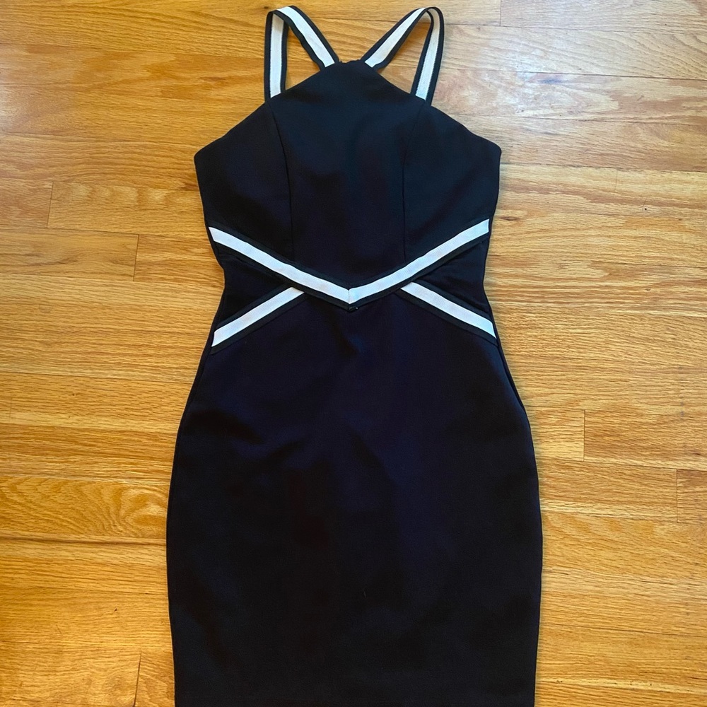 Basic black body-con dress